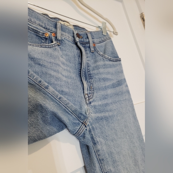 Madewell The Perfect Vintage Straight Jean Hi Rise Cotton Stretch Size 25 - Picture 4 of 12